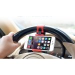 Suporte para Smartphone no Volante do Carro