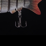 Isca Artificial Pesca 10cm Olhos 3D 6 Segmentos