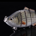 Isca Artificial Pesca 10cm Olhos 3D 6 Segmentos