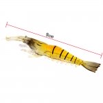 Camarão Macio Isca Artificial Pesca 9cm 10 pcs