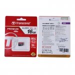 Transcend Micro SDHC Card 16GB Premium 400x