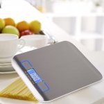 デジタルクッキングスケール 1kg LED 1g ~ 5kg 長方形状