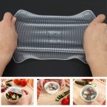 Silicone Saran Wrap 4 peças Stretch and Fresh